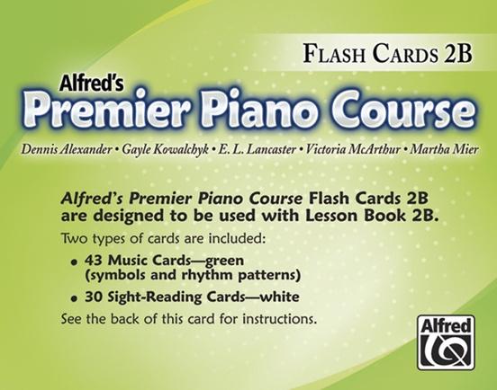 Alfred's Basic Premier Piano Course: Flash Cards 2B-Sheet Music-Alfred Music-Logans Pianos