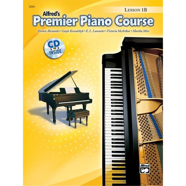 Alfred's Basic Premier Piano Course - Lesson 1B-Sheet Music-Alfred Music-Book & CD-Logans Pianos