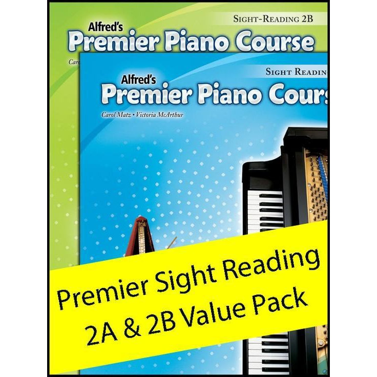 Alfred's Basic Premier Piano Course: Sight-Reading 2A & 2B-Sheet Music-Alfred Music-Logans Pianos