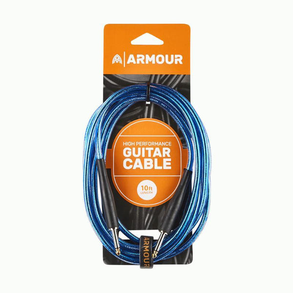 Armour GC Series Guitar Cables-Guitar & Bass-Armour-Blue-10ft-Logans Pianos