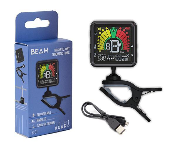 BEAM CLIP-ON METRO/TUNER-RECHARGEABLE B-01-Piano & Keyboard-Beam-Logans Pianos
