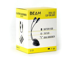 BEAM MUSIC LIGHT-DUAL ARM-2X2 LED-Sheet Music-Beam-Logans Pianos