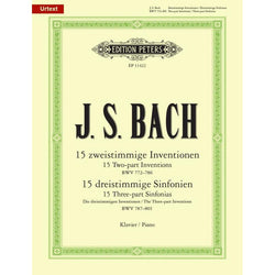Bach Inventions and Sinfonias-Sheet Music-Edition Peters-Logans Pianos