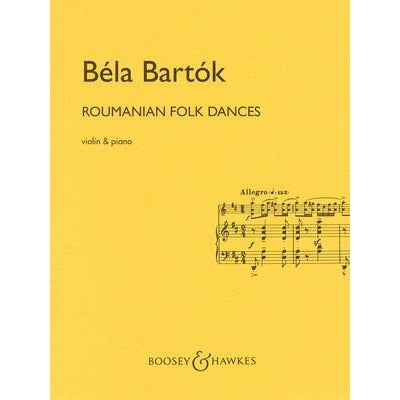 Bartok – Roumanian Folk Dances Violin/Piano-Sheet Music-Boosey & Hawkes-Logans Pianos