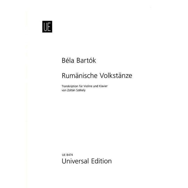 Bartok – Rumanian Folk Dances Violin/Piano-Sheet Music-Universal Edition-Logans Pianos
