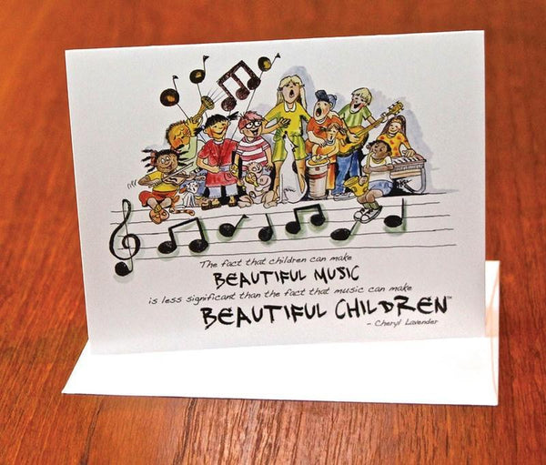 Beautiful Music Beautiful Children Notecards-Sheet Music-Hal Leonard-Logans Pianos