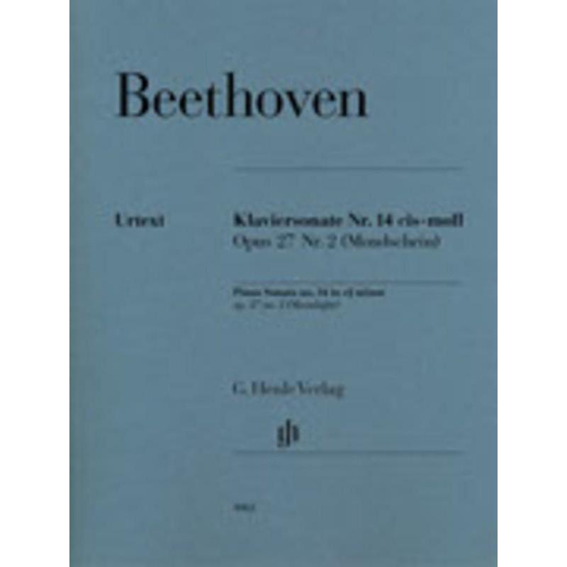 Beethoven - Moonlight, Sonata Op. 27 Henle Urtext Edition-Sheet Music-G. Henle Verlag-Logans Pianos