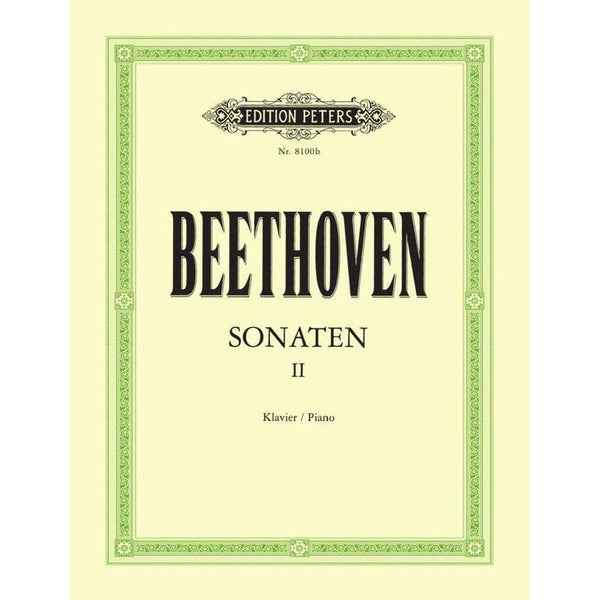 Beethoven - Piano Sonatas Volume 2 Arrau Urtext-Sheet Music-Edition Peters-Logans Pianos