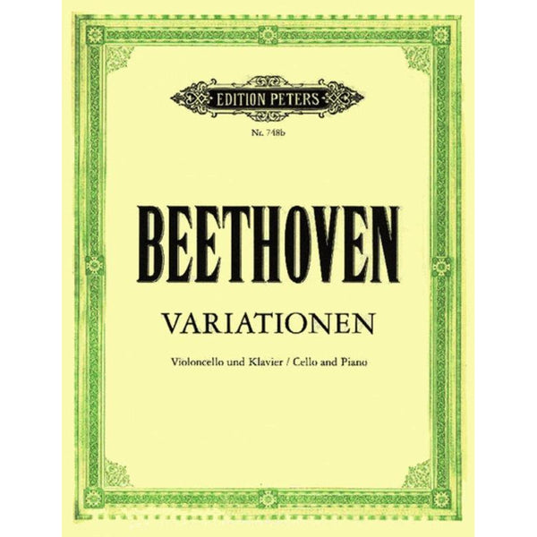 Beethoven Variations Complete-Sheet Music-Edition Peters-Logans Pianos