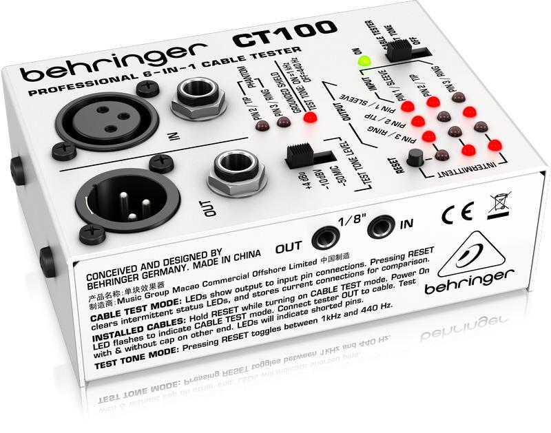 Behringer CT100 Cable Tester-Live Sound & Recording-Behringer-Logans Pianos