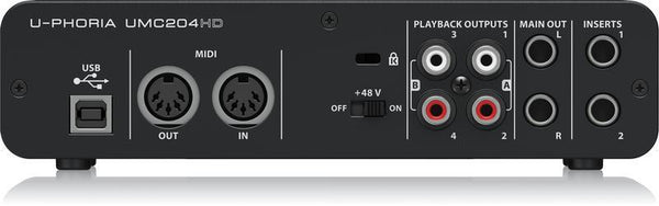 Behringer U-Phoria UMC204HD Audio Interface-Live Sound & Recording-Behringer-Logans Pianos