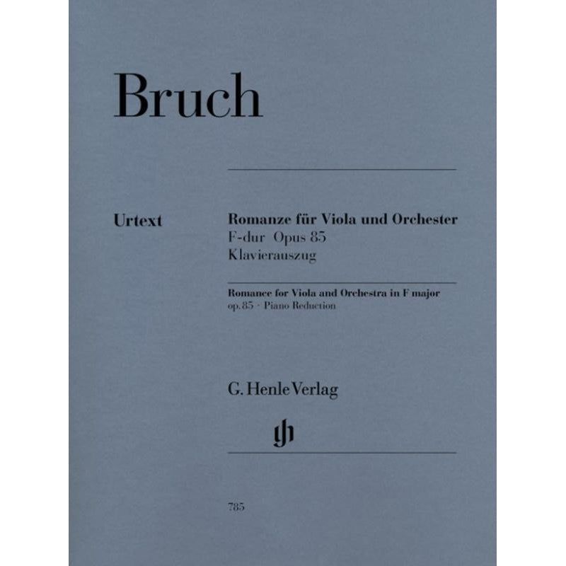 Bruch Romance For Viola And Orchestra In F major Op. 85-Sheet Music-G. Henle Verlag-Logans Pianos