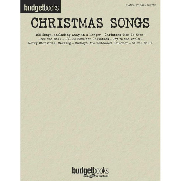Budget Books - Christmas Songs PVG-Sheet Music-Hal Leonard-Logans Pianos
