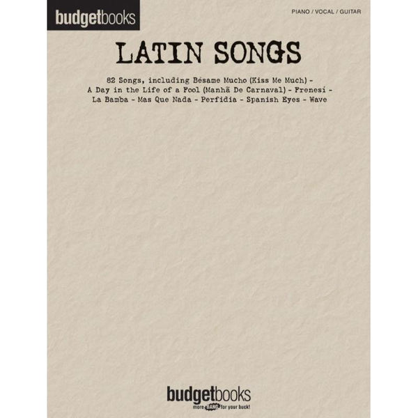 Budget Books - Latin Songs-Sheet Music-Hal Leonard-Logans Pianos