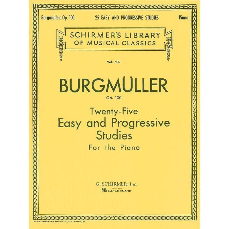 Burgmüller - 25 Easy and Progressive Studies for the Piano Op. 100-Sheet Music-G. Schirmer Inc.-Logans Pianos