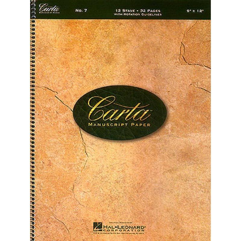Carta Manuscript Paper No. 7-Sheet Music-Hal Leonard-Logans Pianos