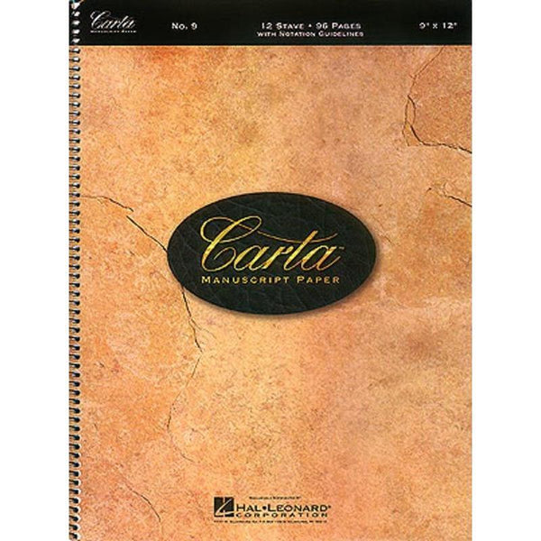 Carta Standard Manuscript Paper No. 9-Sheet Music-Hal Leonard-Logans Pianos