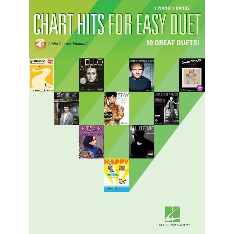 Chart Hits for Easy Duet-Sheet Music-Hal Leonard-Logans Pianos