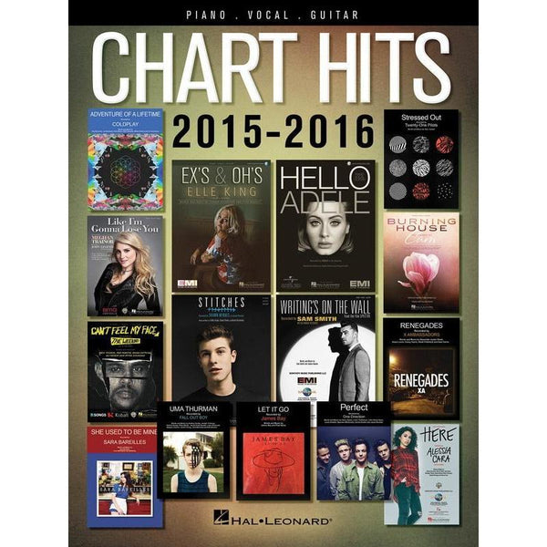 Chart Hits of 2015-2016-Sheet Music-Hal Leonard-Logans Pianos