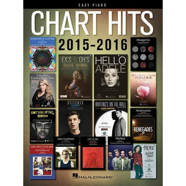Chart Hits of 2015-2016 for Easy Piano-Sheet Music-Hal Leonard-Logans Pianos