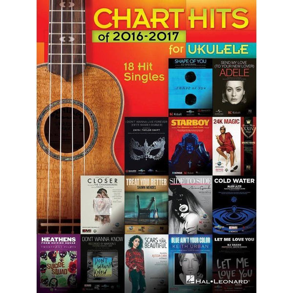 Chart Hits of 2016-2017 for Ukulele-Sheet Music-Hal Leonard-Logans Pianos