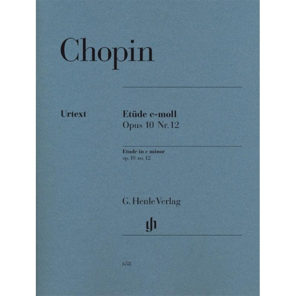 Chopin Etude Op. 10 No. 12 C minor-Sheet Music-G. Henle Verlag-Logans Pianos