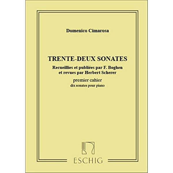 Cimarosa 32 Sonatas Book 1-Sheet Music-Max Eschig-Logans Pianos