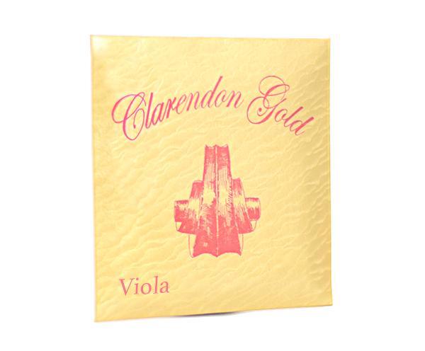 Clarendon Gold Viola Strings - Single A-Orchestral Strings-Clarendon-14"-Logans Pianos
