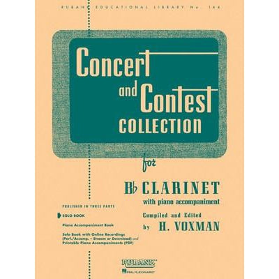 Concert and Contest Collection for Bb Clarinet-Sheet Music-Rubank Publications-Logans Pianos