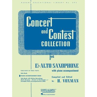 Concert and Contest Collection for Eb Alto Saxophone-Sheet Music-Rubank Publications-Logans Pianos