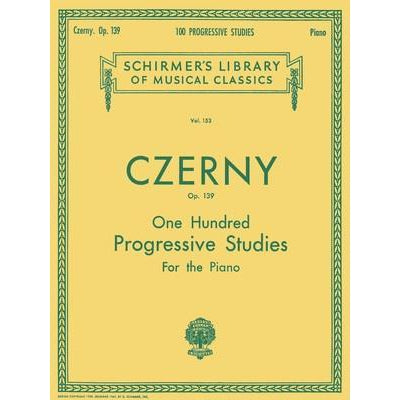 Czerny - 100 Progressive Studies without Octaves, Op. 139-Sheet Music-G. Schirmer Inc.-Logans Pianos