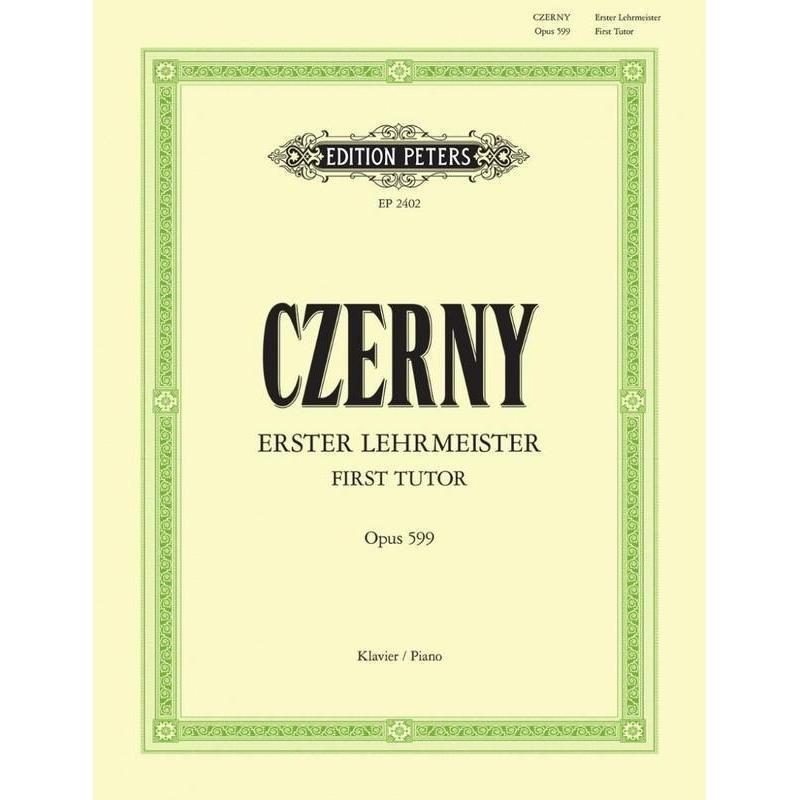 Czerny - First Tutor Op. 599-Sheet Music-Edition Peters-Logans Pianos
