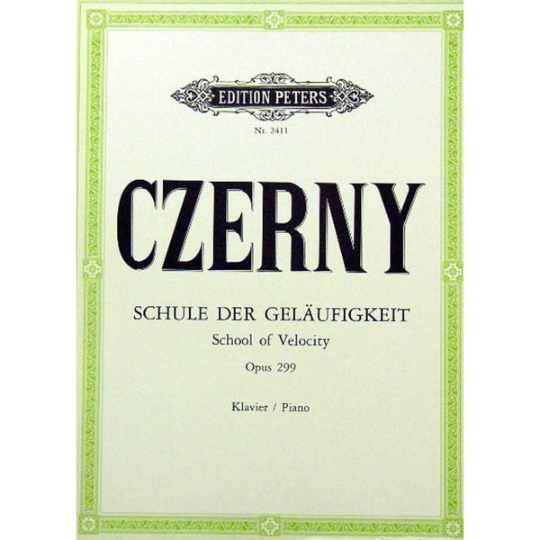 Czerny - School of Velocity Op. 299, Complete-Sheet Music-Edition Peters-Logans Pianos