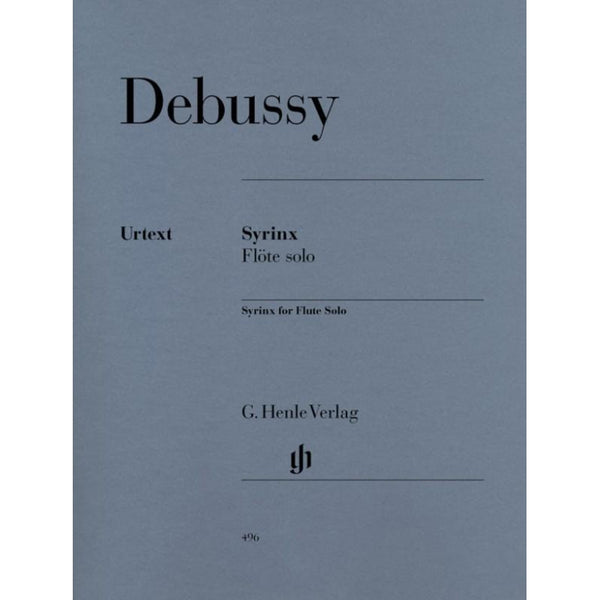 Debussy - Syrinx for Flute Solo-Sheet Music-G. Henle Verlag-Logans Pianos