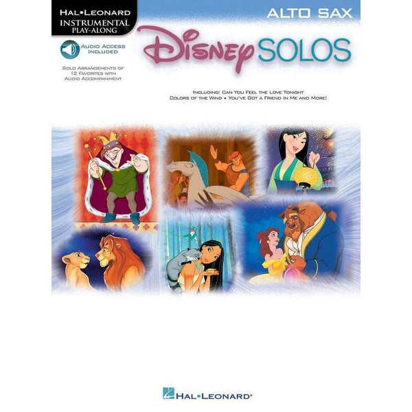 Disney Solos for Alto Sax Instrumental Playalong-Sheet Music-Hal Leonard-Logans Pianos