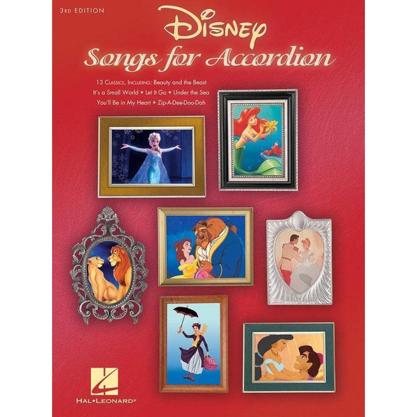 Disney Songs for Accordion - 3rd Edition-Sheet Music-Hal Leonard-Logans Pianos