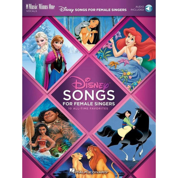 Disney Songs for Female Singers-Sheet Music-Music Minus One-Logans Pianos