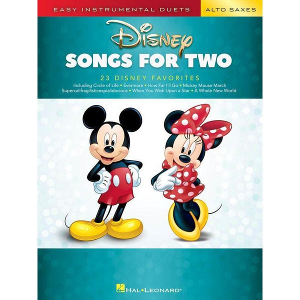 Disney Songs for Two Alto Saxes-Sheet Music-Hal Leonard-Logans Pianos