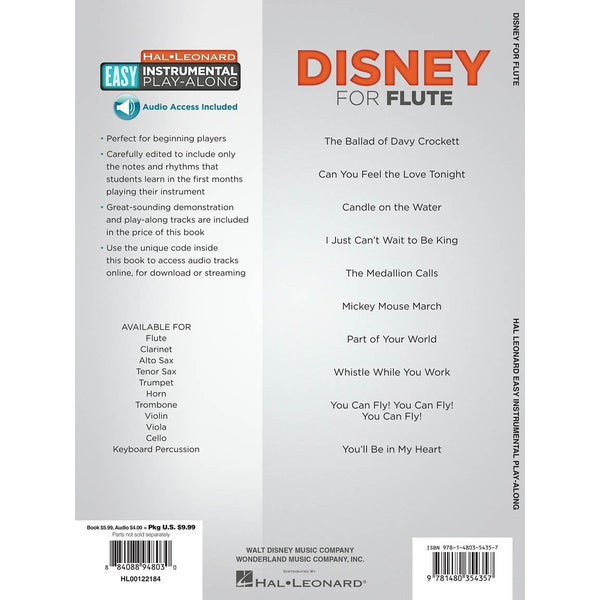 Disney for Flute - 10 Classic Songs-Sheet Music-Hal Leonard-Logans Pianos