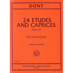 Dont - Etudes and Caprices Op. 35 (Galamian)-Sheet Music-International Music Company-Logans Pianos