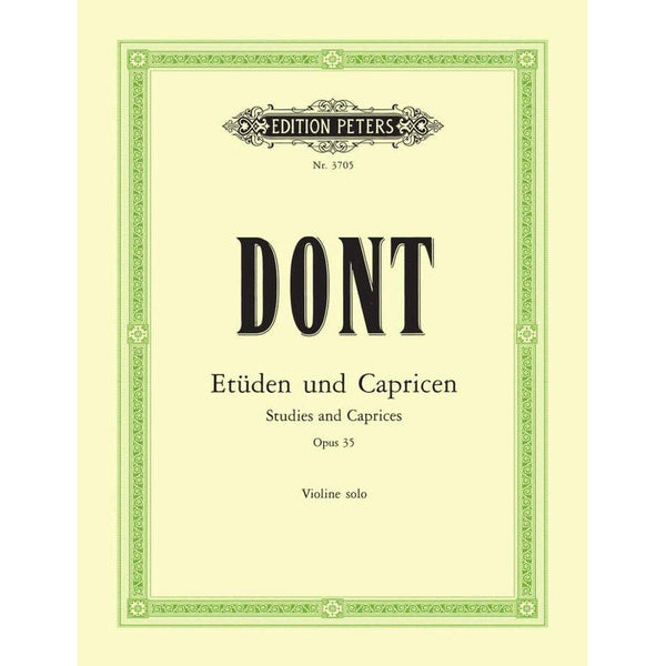 Dont - Etudes and Caprices Op. 35-Sheet Music-Edition Peters-Logans Pianos