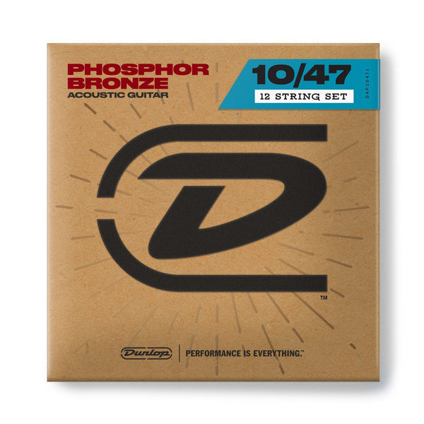 Dunlop 12 String Acoustic Guitar String Set - Light 10-47-Guitar & Bass-Jim Dunlop-Logans Pianos