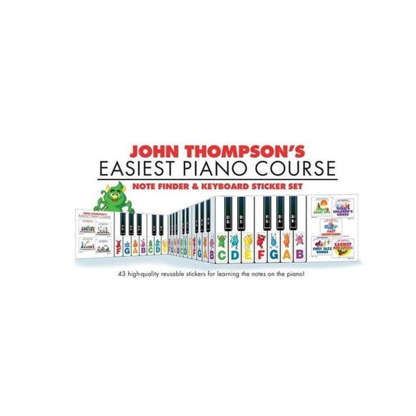 Easiest Piano Course Note Finder & Keyboard Sticker Set-Sheet Music-Willis Music-Logans Pianos