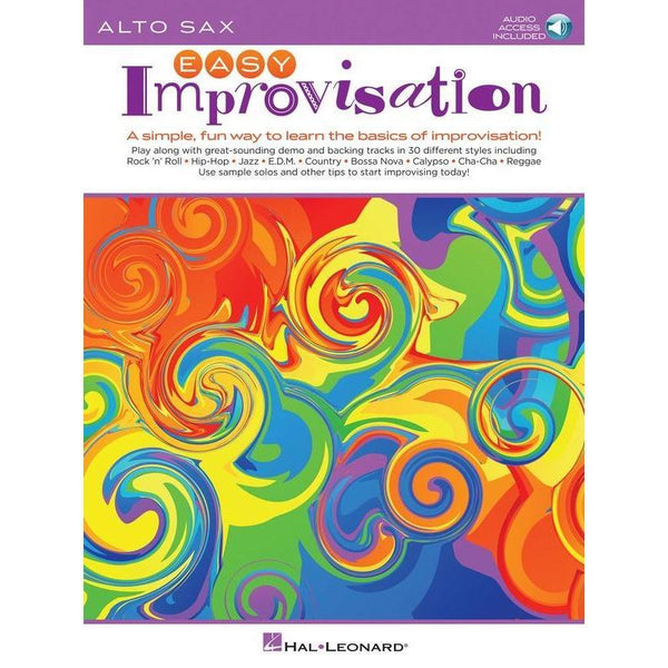 Easy Improvisation for Alto Sax-Sheet Music-Hal Leonard-Logans Pianos