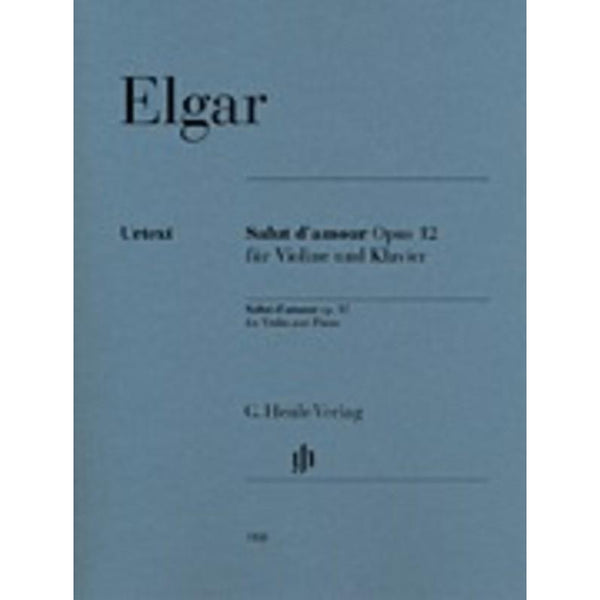 Elgar Salut d'amour Op 12 for Violin and Piano-Sheet Music-G. Henle Verlag-Logans Pianos