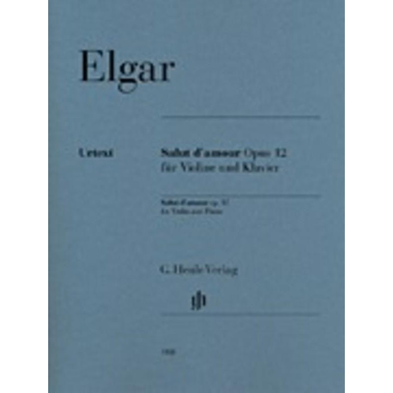 Elgar Salut d'amour Op 12 for Violin and Piano-Sheet Music-G. Henle Verlag-Logans Pianos