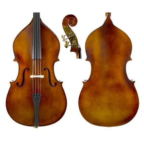 Enrico Student Plus Solid Top Double Bass Outfit-Orchestral Strings-Enrico-3/4-Logans Pianos