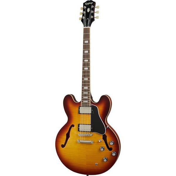 Epiphone ES-335 Figured Semi-Hollow Electric Guitar-Guitar & Bass-Epiphone-Blueberry Burst-Logans Pianos