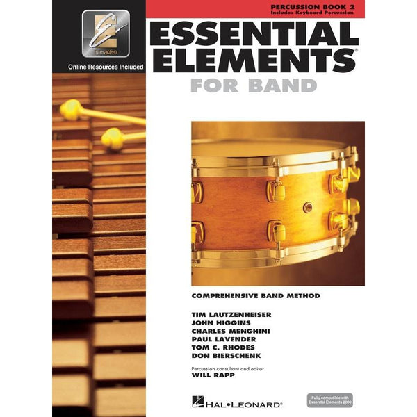 Essential Elements for Band - Book 2 with EEi for Percussion/Keyboard Percussion-Sheet Music-Hal Leonard-Logans Pianos