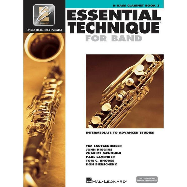 Essential Technique For Band - Bass Clarinet Book 3-Sheet Music-Hal Leonard-Logans Pianos